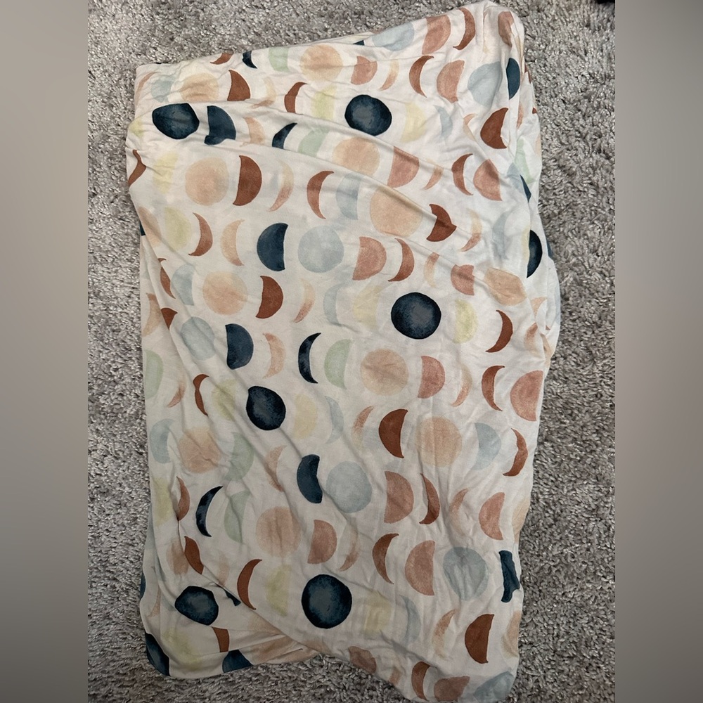 Little Sleepies Luna Neutral bamboo crib sheet
